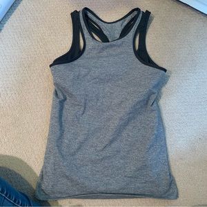 Lululemon Tank w/ Built in Bra Heather grey 8